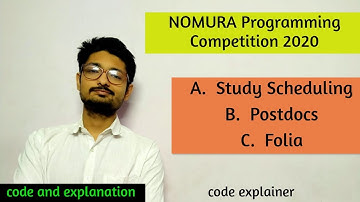 NOMURA Programming Competition 2020 || PROBLEM A,B,C || Atcoder || C++ SOLUTION