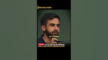 Zerodha hit $1Billion in revenue 📈 #zerodha #nikhilkamath #shorts