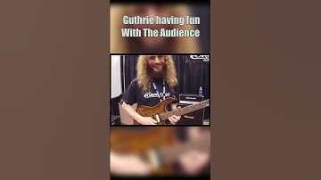 The Amazing Guthie Govan having fun with the audience