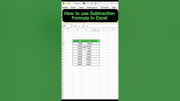 Excel Subtraction Formula | Easy Tricks to Subtract Numbers in Excel