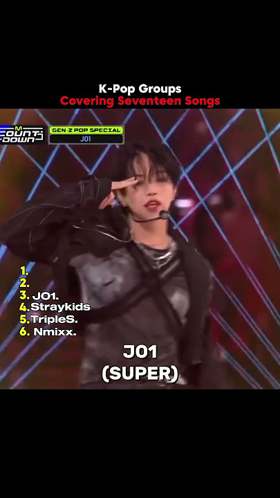 K-pop groups covering SEVENTEEN SONGS #kpop #seventeen #shorts #fypシ゚viral