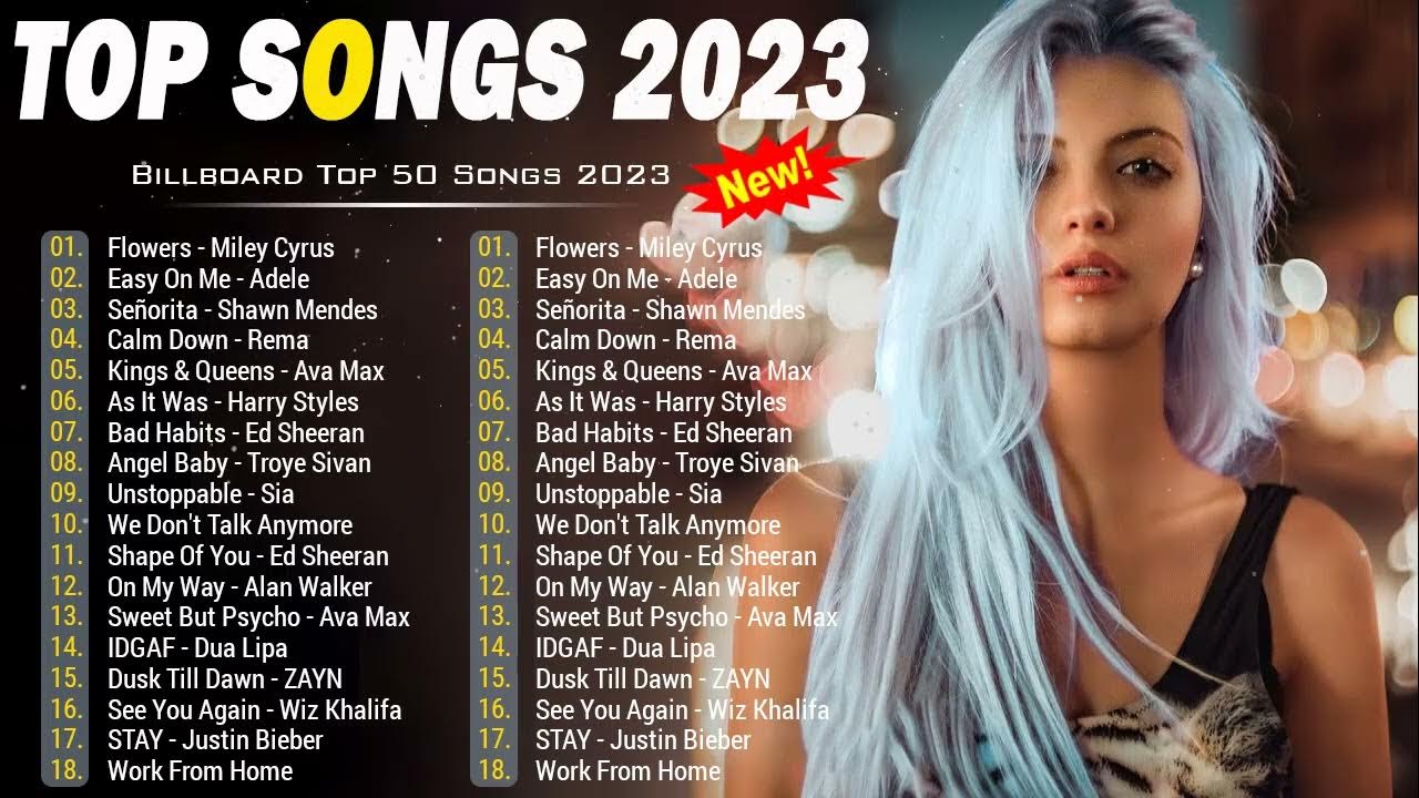 Топ скачиваемые песни 2023 года. Top 50 Songs of 2023.