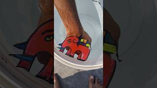 Wow Big Elephant Drawing Tattoo On Hand