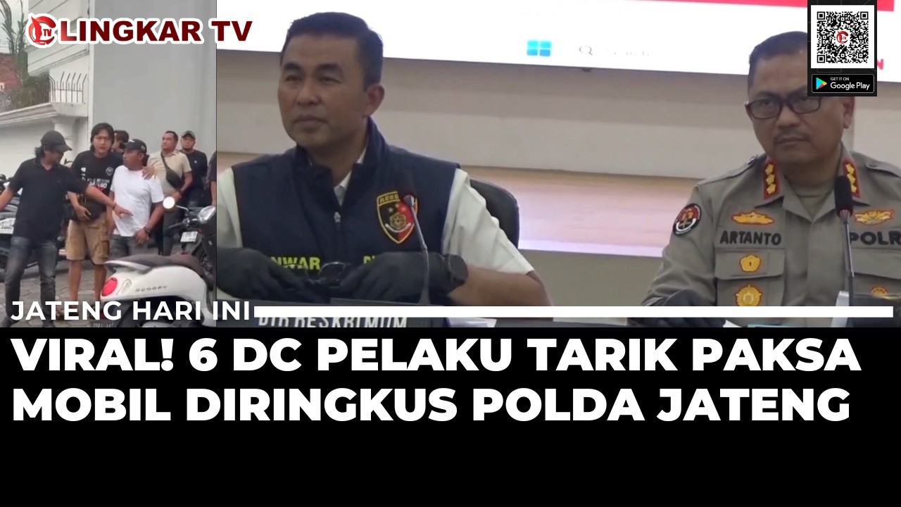 VIRAL! DEBT COLLECTOR CEGAT MOBIL DI TOL KALIGAWE SEMARANG, 6 PELAKU DIRINGKUS POLDA JATENG