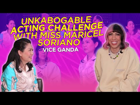 Unkabogable Acting Challenge with MISS Maricel Soriano | VICE GANDA