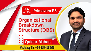 How to create OBS in Primavera P6