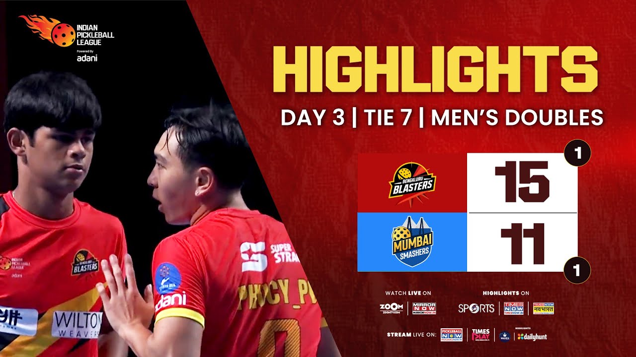 IPBL Tie 7 - Men’s Doubles - Bengaluru vs Mumbai | Phuc Huynh & Arjun Singh vs Quang Duong & Ammol