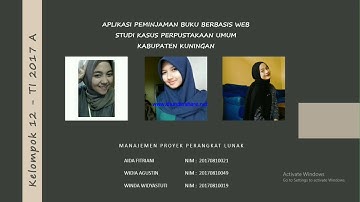 Presentasi Aplikasi Perpustakaan Umum Kabupaten Kuningan Berbasis Web