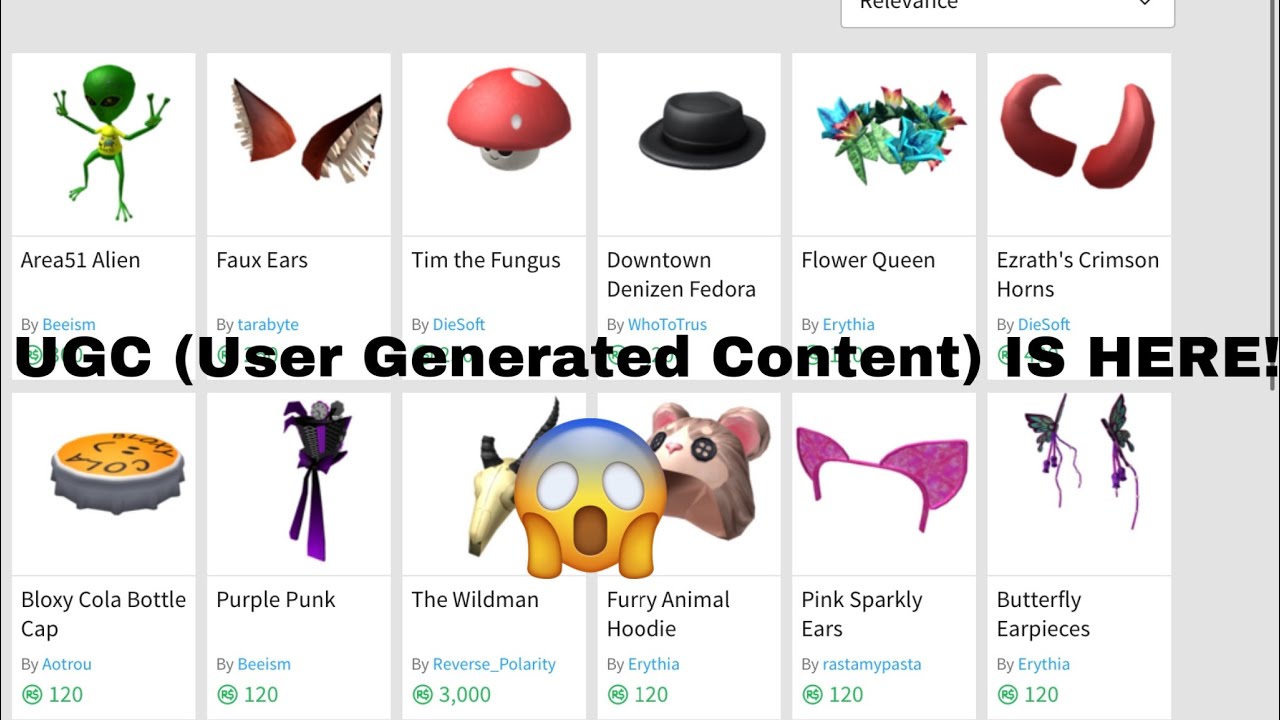 Ugc Is Here Players Can Make Their Own Accessories Roblox