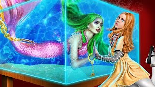 How to Become a Mermaid! M3GAN vs Mermaid in Jail!