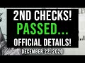 (PASSED! APPROVED! OFFICIAL!) $600 SECOND STIMULUS CHECK UPDATE & STIMULUS PACKAGE 12/22/2020