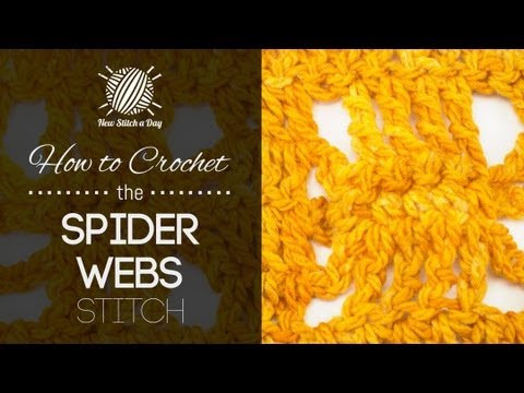 hobby lobby jobs How to Crochet the Spider Webs Stitch (Left Handed)