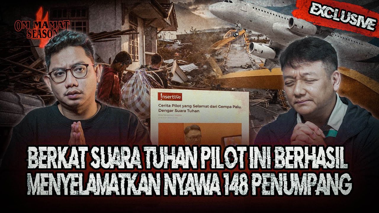 HEROIK!! AKSI PILOT INI SELAMATKAN RATUSAN PENUMPANG DARI MAUT DI PALU! TELAT 1 DETIK LEWAT #OMMAMAT
