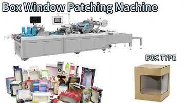 Automatic Box Window patching machine V cutting V creasing