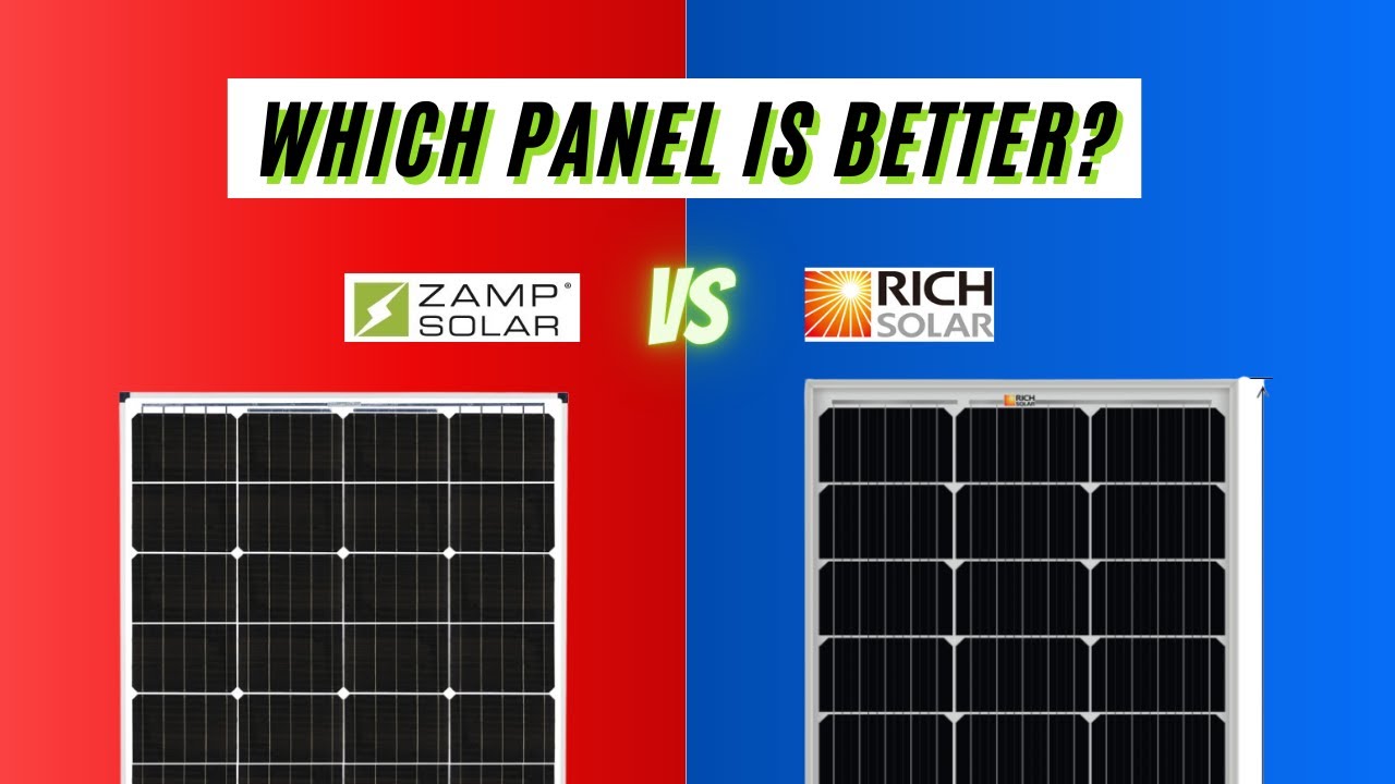 SOLAR PANEL FACEOFF Zamp vs Rich (200w solar panel) YouTube