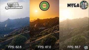 GTA 5 NVR VS REDUX 1.6 VS MVGA 2.65 Graphics & Benchmark Comparison (Which one is the fps KILLER ?)