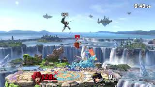 Smash Ultimate - Roy vs Level 9 CPU Dark Pit 50 Stock Battle - No Deaths