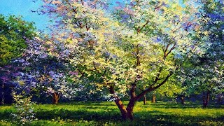 Цветущие сады и пейзажи художника Виктории Лёвиной