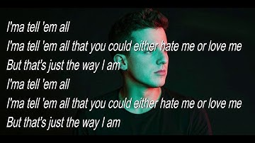 THE WAY I AM --CHARLIE PUTH(LYRICAL VIDEO)