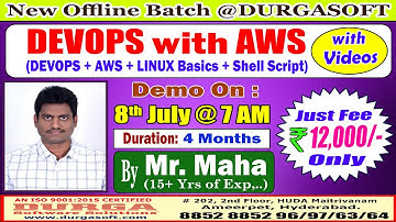 DEVOPS with AWS Offline Training @ DURGASOFT