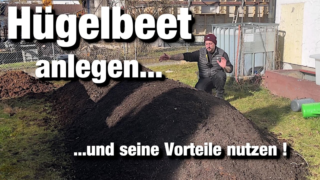 Hügelbeet anlegen, Permakultur Beet, einfach und schnell bauen