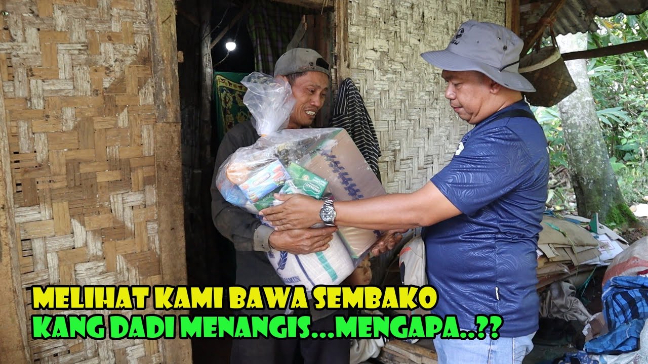 Begitu Lihat Sembako Kang Dadi Menangis. Kerja Sebulan Belum Tentu Bisa Beli Sembako Ini.