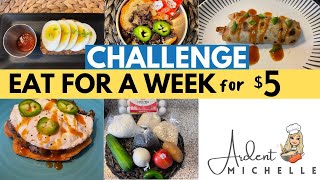 I ATE  FOR a WEEK on $5