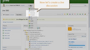 Jive Widget for Alfresco : collaborate around your Alfresco documents using Jive