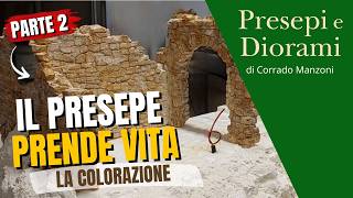 Presepe con Grotta, Ulivo e Fuoco. Parte 2 di 3 - Colorazione