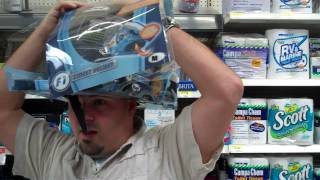 Trying on a Motorcycle helmet @ Wal-Mart.mp4