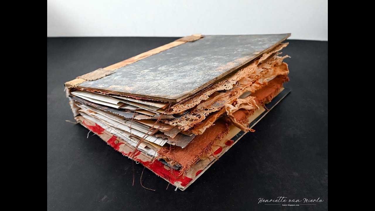 Grungy junk journal - a flip through video (sold)