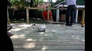 Building a Deck in Time Lapse - Putting Down Decking Day 3
