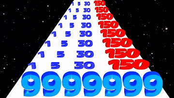 Number Master vs Marble Run 3D - Satisfying ASMR Video (Max, All Levels) Part 1