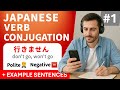 Japanese Verb Conjugation Masterclass #1 | 行く・言う・書く Full Forms Guide (Polite, Casual & More) N5-N3