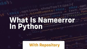what is nameerror in python