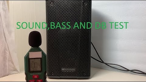 DB TECHNOLOGIES B-HYPE 8 SOUND, BASS AND DB TEST