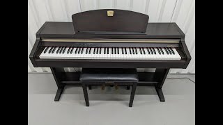 Yamaha Clavinova CLP-920 digital piano and stool in dark rosewood finish stock number 24226