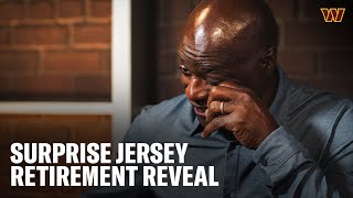 Darrell Green Tricked Into Announcing His Own Jersey Retirement! | Washington Commanders