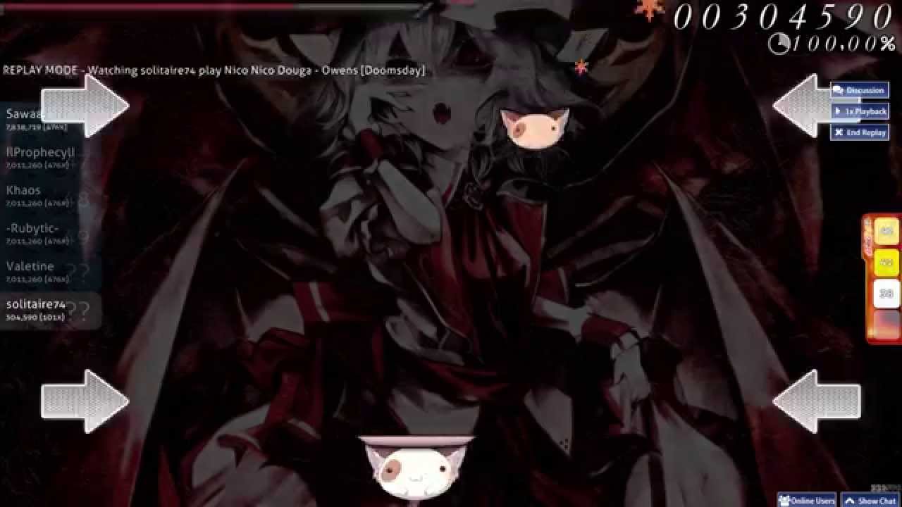 [Osu!] Nico Nico Douga - Owens [Doomsday] (Catch The Beat) - YouTube