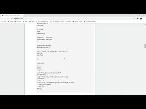 Program to demonstrate the typecasting of basic type to class type