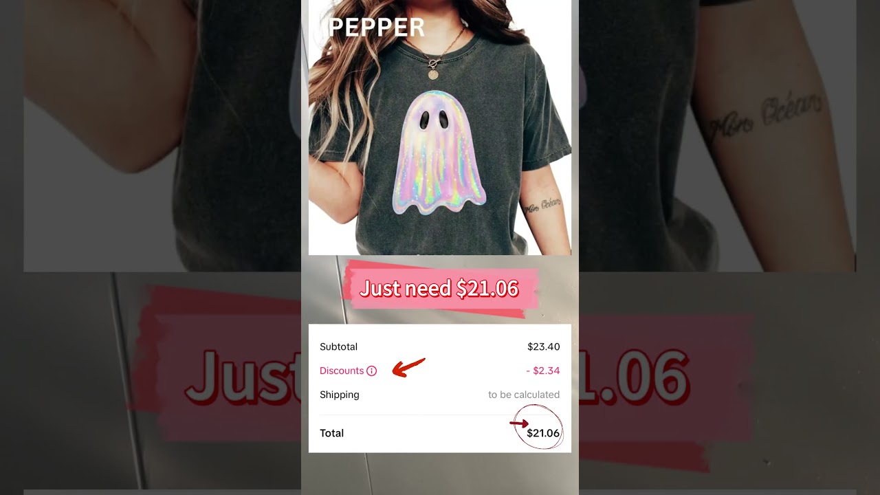 Iridescent ghost t-shirt: cute, colorful, and affordable!