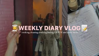 WEEKLY DIARY VLOG  | productive week,study session, cooking,GRWM, and many more | aesthetic vlog