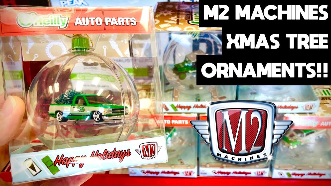 NEW M2 MACHINES SILVERADO AND BEL AIR CHRISTMAS TREE ORNAMENTS