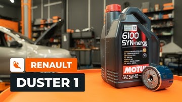 How to change the oil filter and engine oil on the RENAULT DUSTER 1 [AUTODOC TUTORIAL]