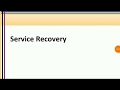 Service recovery in Hindi and simple language