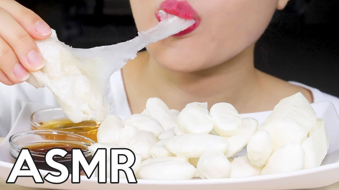 ASMR Air-Fried Rice Cake (Tteok&Kirimochi) 에어프라이떡 (떡국떡, 키리모찌) 먹방