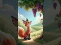 The fox and the grapes story