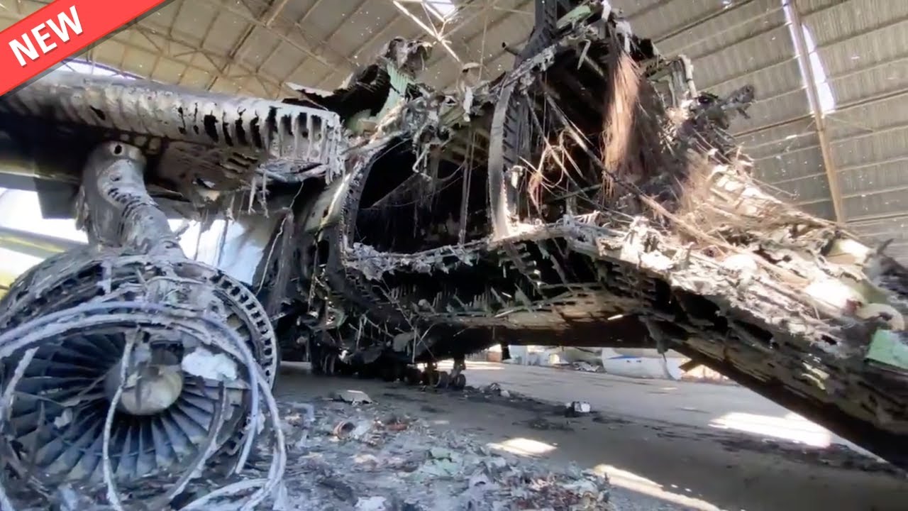 *An-225* NEW Closeup View Of The Shocking Destruction To The An-225 In ...