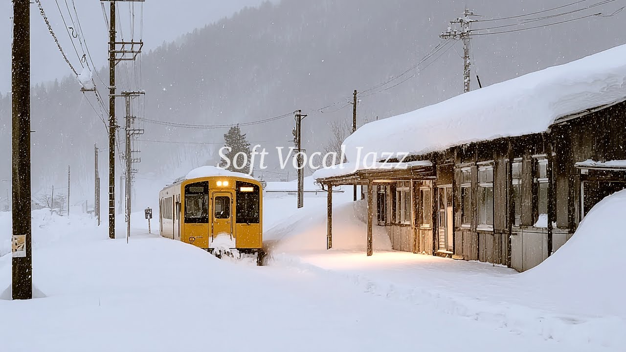 Заснеженная станция ❄️ Винтажный джаз (без рекламы)