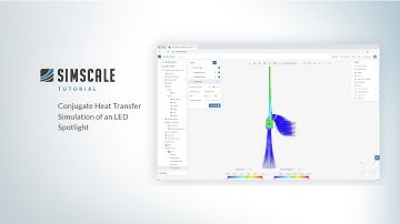 Conjugate Heat Transfer Simulation of an LED Spotlight